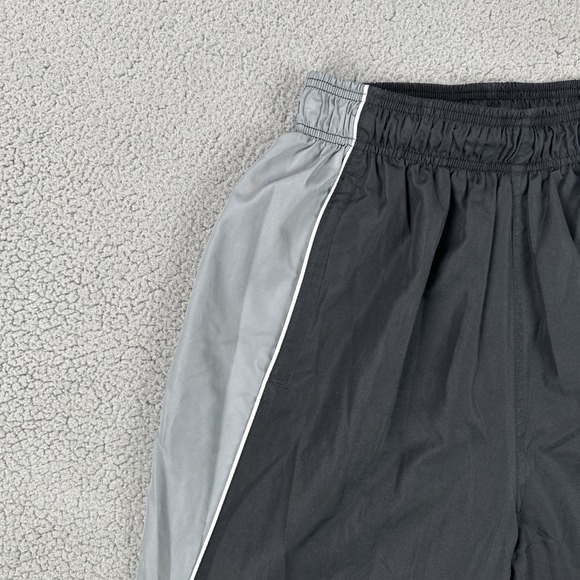 CCM Face Off Collection Pants Men Medium Black Grey Stripe Mesh Lined Ankle Zip - Picture 14 of 16